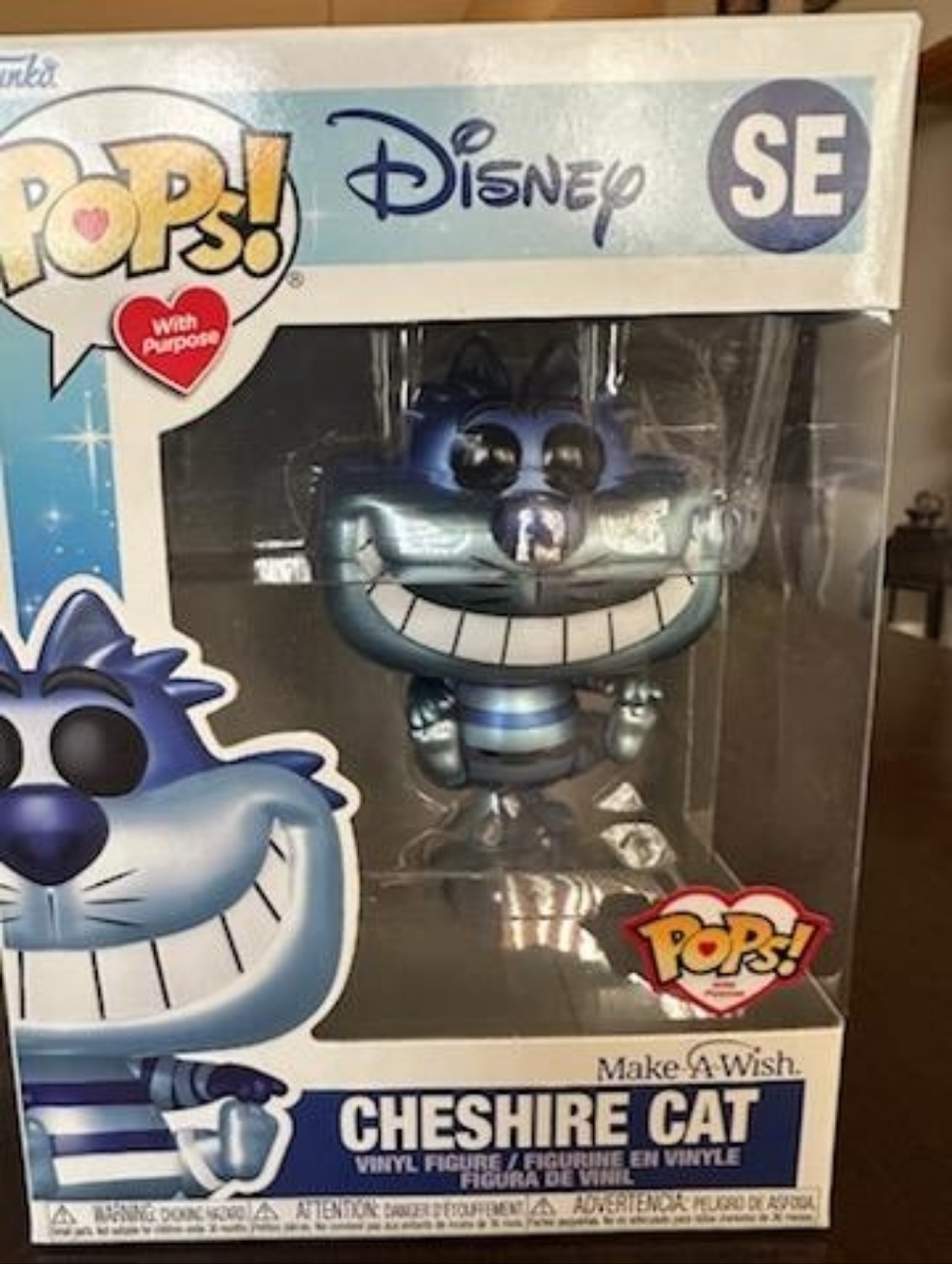 Disney Blue Chrome Cheshire Cat Funko Pop! SE